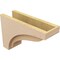 Ekena Millwork 5"W x 15"D x 10"H Classic Helena Rough Cedar Woodgrain TimberThane Corbel, Primed Tan CORUR05X15X10HELRCPR - alternate 2